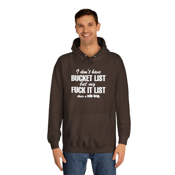 Fun Inspirational Hoodie with Bucket