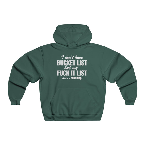Men's Bucket List Hoodie