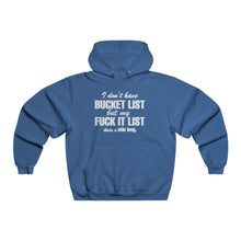 Men's Bucket List Hoodie