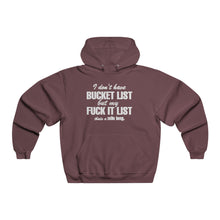 Men's Bucket List Hoodie